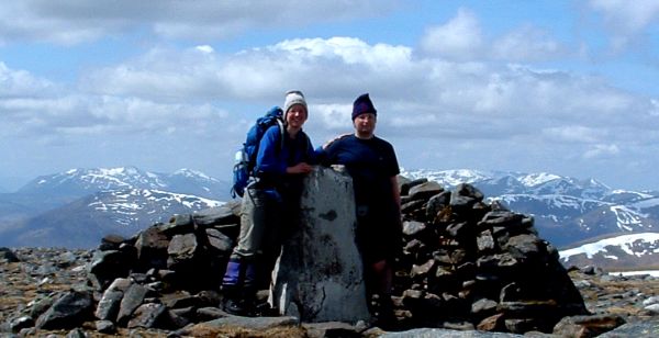 Mark and Blanka on Ben Alder
